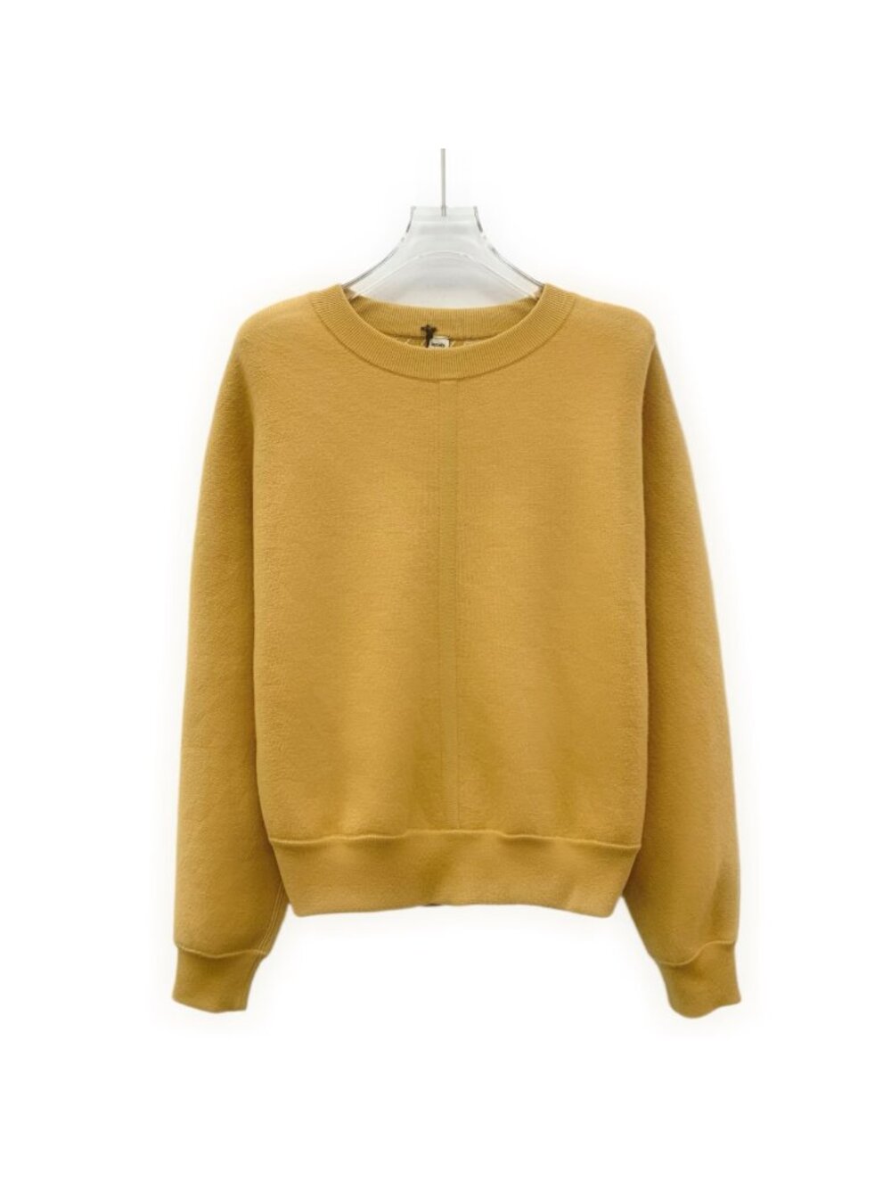Hermès Yellow Wool Crew Neck Long-Sleeve Sweatshirt